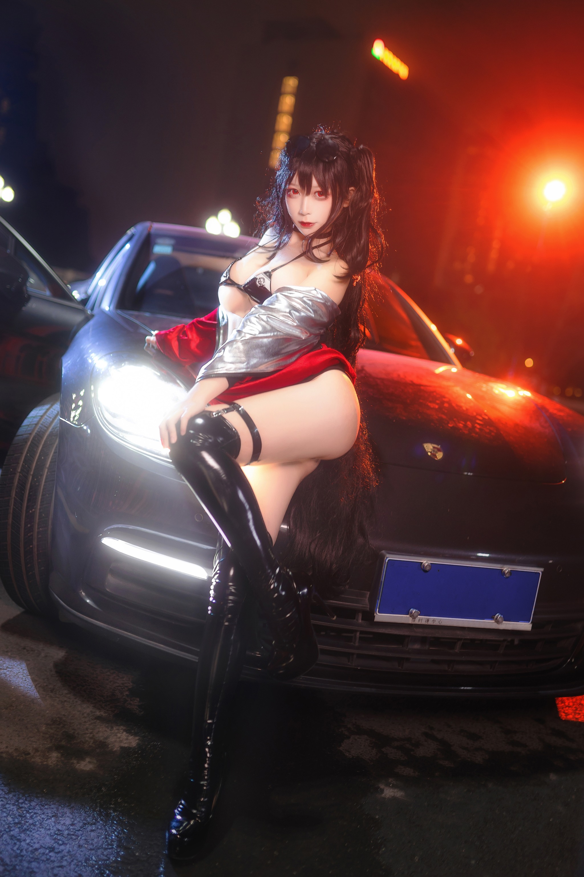 图片[1]-樱落酱w – NO.008 大凤赛车 [14P134M]-XikXak